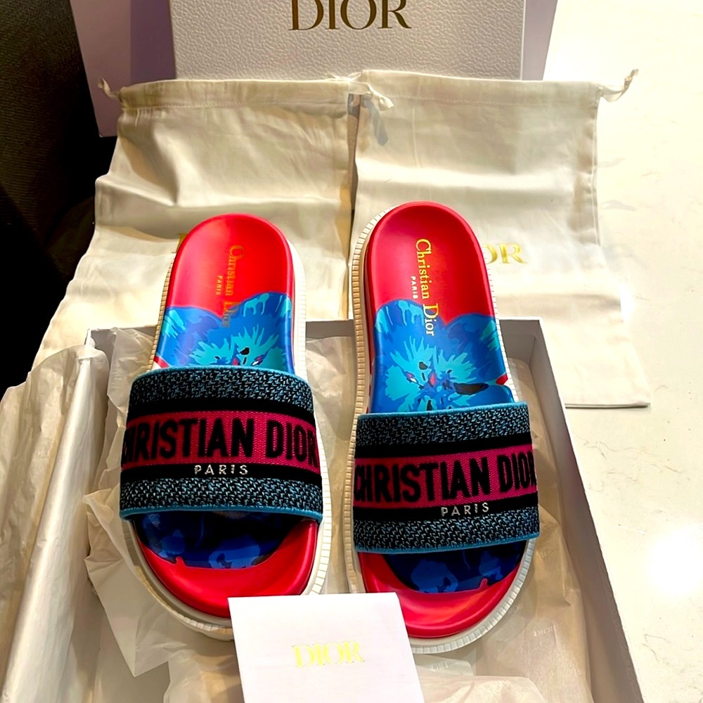 DIOR Sandal DWAY Slide 100% Authentic